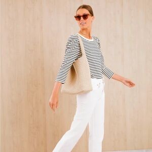 Pomander Place Navy Striped Vesty Long Sleeve Crewneck XL Tuckernuck